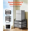 image:imageVEVOR Mini Fridge Stand with Storage 198 lbs Mini Fridge Table with Movable Storage Cart amp Swivel Wheels Beverage Refrigerator Stand for Coffee Bar Mini Fridge Organizer for Home Dorm Light BrownGrey