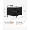image:imageVEVOR Mini Fridge Stand with Storage 198 lbs Mini Fridge Table with Movable Storage Cart amp Swivel Wheels Beverage Refrigerator Stand for Coffee Bar Mini Fridge Organizer for Home Dorm Light BrownBlack