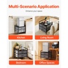 image:imageVEVOR Mini Fridge Stand with Storage 198 lbs Mini Fridge Table with Movable Storage Cart amp Swivel Wheels Beverage Refrigerator Stand for Coffee Bar Mini Fridge Organizer for Home Dorm Light BrownGrey