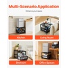 image:imageVEVOR Mini Fridge Stand with Storage 198 lbs Mini Fridge Table with Movable Storage Cart amp Swivel Wheels Beverage Refrigerator Stand for Coffee Bar Mini Fridge Organizer for Home Dorm Light BrownBlack