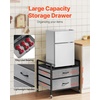 image:imageVEVOR Mini Fridge Stand with Storage 198 lbs Mini Fridge Table with Movable Storage Cart amp Swivel Wheels Beverage Refrigerator Stand for Coffee Bar Mini Fridge Organizer for Home Dorm Light BrownGrey