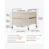 image:imageVEVOR Mini Fridge Stand with Storage 198 lbs Mini Fridge Table with Movable Storage Cart amp Swivel Wheels Beverage Refrigerator Stand for Coffee Bar Mini Fridge Organizer for Home Dorm Light BrownWhite