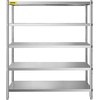 image:imageVEVOR Storage Shelf 5Tier Storage Shelving Unit Stainless Steel Garage Shelf Heavy Duty Storage Shelving 1650 Lbs Total Capacity with Adjustable Height5Tier 71x18x71
