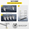 image:imageVEVOR Storage Shelf 5Tier Storage Shelving Unit Stainless Steel Garage Shelf Heavy Duty Storage Shelving 1650 Lbs Total Capacity with Adjustable Height4Tier 47x185x60