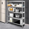 image:imageVEVOR Storage Shelf 5Tier Storage Shelving Unit Stainless Steel Garage Shelf Heavy Duty Storage Shelving 1650 Lbs Total Capacity with Adjustable Height5Tier 60x185x72