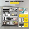 image:imageVEVOR Storage Shelf 5Tier Storage Shelving Unit Stainless Steel Garage Shelf Heavy Duty Storage Shelving 1650 Lbs Total Capacity with Adjustable Height5Tier 60x185x72