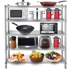 image:imageVEVOR Storage Shelf 5Tier Storage Shelving Unit Stainless Steel Garage Shelf Heavy Duty Storage Shelving 1650 Lbs Total Capacity with Adjustable Height5Tier 60x185x72