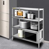 image:imageVEVOR Storage Shelf 5Tier Storage Shelving Unit Stainless Steel Garage Shelf Heavy Duty Storage Shelving 1650 Lbs Total Capacity with Adjustable Height4Tier 47x185x60