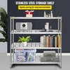 image:imageVEVOR Storage Shelf 5Tier Storage Shelving Unit Stainless Steel Garage Shelf Heavy Duty Storage Shelving 1650 Lbs Total Capacity with Adjustable Height4Tier 59x18x61