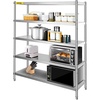 image:imageVEVOR Storage Shelf 5Tier Storage Shelving Unit Stainless Steel Garage Shelf Heavy Duty Storage Shelving 1650 Lbs Total Capacity with Adjustable Height5Tier 71x18x71