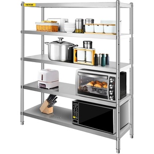 image:imageVEVOR Storage Shelf 5Tier Storage Shelving Unit Stainless Steel Garage Shelf Heavy Duty Storage Shelving 1650 Lbs Total Capacity with Adjustable Height5Tier 71x18x71