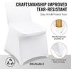 image:imageVEVOR 150 Pcs White Chair Covers Polyester Spandex Chair Cover Stretch Slipcovers for Wedding Party Dining Banquet FlatFront Chair Cover150