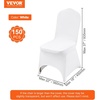 image:imageVEVOR 150 Pcs White Chair Covers Polyester Spandex Chair Cover Stretch Slipcovers for Wedding Party Dining Banquet FlatFront Chair Cover150