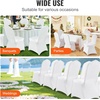 image:imageVEVOR 150 Pcs White Chair Covers Polyester Spandex Chair Cover Stretch Slipcovers for Wedding Party Dining Banquet FlatFront Chair Cover150