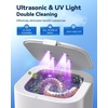 image:imageUltrasonic Retainer Cleaner Phniti 48kHz Professional Ultrasonic Cleaner Machine for Retainers Jewelry Dentures Mouth Guard Aligner Toothbrush Heads 13OZ Portable Dental CleaningWhite