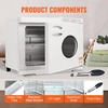 image:imageVEVOR 23L Large Capacity Hot Warmers with See Through Window Two Stainless Steel Racks Holds up 5060 Towels 2in1 Quick and AllRound Heating for Facials SPA Massage Salon White23L