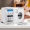 image:imageVEVOR 23L Large Capacity Hot Warmers with See Through Window Two Stainless Steel Racks Holds up 5060 Towels 2in1 Quick and AllRound Heating for Facials SPA Massage Salon White23L