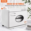 image:imageVEVOR 23L Large Capacity Hot Warmers with See Through Window Two Stainless Steel Racks Holds up 5060 Towels 2in1 Quick and AllRound Heating for Facials SPA Massage Salon White23L