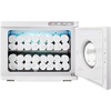 image:imageVEVOR 23L Large Capacity Hot Warmers with See Through Window Two Stainless Steel Racks Holds up 5060 Towels 2in1 Quick and AllRound Heating for Facials SPA Massage Salon White23L