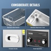 image:imageVEVOR 2L Ultrasonic Cleaner with Heater Timer amp Basket Professional Digital Sonic Cavitation Machine 60W Cleaning Machine for Watch Instruments Glasses Coin Metal Parts Tool3L