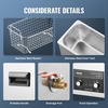 image:imageVEVOR 2L Ultrasonic Cleaner with Heater Timer amp Basket Professional Digital Sonic Cavitation Machine 60W Cleaning Machine for Watch Instruments Glasses Coin Metal Parts Tool6L