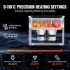 image:imageVEVOR 2L Ultrasonic Cleaner with Heater Timer amp Basket Professional Digital Sonic Cavitation Machine 60W Cleaning Machine for Watch Instruments Glasses Coin Metal Parts Tool3L