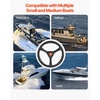 image:imageVEVOR Boat Steering System Kit 10111213141516FT Outboard Boat Steering Control Cable 135 Steering Wheel 34 Tapered Shaft Alloy Marine Steering System for Yachts Fishing Boats13FT