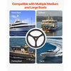 image:imageVEVOR Boat Steering System Kit 10111213141516FT Outboard Boat Steering Control Cable 135 Steering Wheel 34 Tapered Shaft Alloy Marine Steering System for Yachts Fishing Boats16FT
