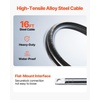 image:imageVEVOR Boat Steering System Kit 10111213141516FT Outboard Boat Steering Control Cable 135 Steering Wheel 34 Tapered Shaft Alloy Marine Steering System for Yachts Fishing Boats16FT