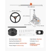 image:imageVEVOR Boat Steering System Kit 10111213141516FT Outboard Boat Steering Control Cable 135 Steering Wheel 34 Tapered Shaft Alloy Marine Steering System for Yachts Fishing Boats15FT