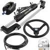 image:imageVEVOR Hydraulic Outboard Steering Kit 90150300HP Helm Pump Marine Boat Hydraulic Steering System 135 inch Steering Wheel with 1026 ft Hydraulic Nylon Hose Option300hp With 22hose
