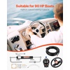image:imageVEVOR Hydraulic Outboard Steering Kit 90150300HP Helm Pump Marine Boat Hydraulic Steering System 135 inch Steering Wheel with 1026 ft Hydraulic Nylon Hose Option90hp With 26hose