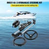 image:imageVEVOR Hydraulic Outboard Steering Kit 90150300HP Helm Pump Marine Boat Hydraulic Steering System 135 inch Steering Wheel with 1026 ft Hydraulic Nylon Hose Option300hp With 10hose