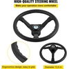 image:imageVEVOR Hydraulic Outboard Steering Kit 90150300HP Helm Pump Marine Boat Hydraulic Steering System 135 inch Steering Wheel with 1026 ft Hydraulic Nylon Hose Option300hp Without Hose