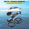image:imageVEVOR Hydraulic Outboard Steering Kit 90150300HP Helm Pump Marine Boat Hydraulic Steering System 135 inch Steering Wheel with 1026 ft Hydraulic Nylon Hose Option300hp With 18hose