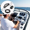 image:imageVEVOR Hydraulic Outboard Steering Kit 90150300HP Helm Pump Marine Boat Hydraulic Steering System 135 inch Steering Wheel with 1026 ft Hydraulic Nylon Hose Option150hp With 26hose