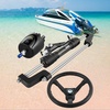image:imageVEVOR Hydraulic Outboard Steering Kit 90150300HP Helm Pump Marine Boat Hydraulic Steering System 135 inch Steering Wheel with 1026 ft Hydraulic Nylon Hose Option300hp Without Hose