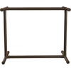image:imageVEVOR Pool Towel Rack 5 Bar Brown Freestanding Outdoor PVC TShape Poolside Storage Organizer Include 8 Towel Clips Mesh Bag Hook Also Stores Floats and Paddles for Beach Swimming Pool HomeBrown