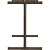 image:imageVEVOR Pool Towel Rack 5 Bar Brown Freestanding Outdoor PVC TShape Poolside Storage Organizer Include 8 Towel Clips Mesh Bag Hook Also Stores Floats and Paddles for Beach Swimming Pool HomeBrown