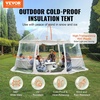 image:imageVEVOR Pop up Bubble Tent 12 x 111 ft Waterproof amp UVResistant Clear Camping Tent Shelter Outdoor Garden Dome Igloo Tents with Windows 540 Panoramic View for 1012 Persons Patio BackyardTransparent 15ft Bubble Tent for 1215 Person