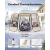 image:imageVEVOR Pop up Bubble Tent 12 x 111 ft Waterproof amp UVResistant Clear Camping Tent Shelter Outdoor Garden Dome Igloo Tents with Windows 540 Panoramic View for 1012 Persons Patio BackyardTransparent 12ft Bubble Tent for 810 Person