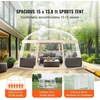 image:imageVEVOR Pop up Bubble Tent 12 x 111 ft Waterproof amp UVResistant Clear Camping Tent Shelter Outdoor Garden Dome Igloo Tents with Windows 540 Panoramic View for 1012 Persons Patio BackyardTransparent 15ft Bubble Tent for 1215 Person