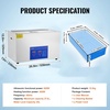 image:imageVEVOR Ultrasonic Professional Cleaner 30 L Ultrasound Jewelry Cleaner with Digital Timer amp Heater Stainless Steel Industrial Sonic Cleaner 40kHz for Glasses Watches Rings Small Parts30L