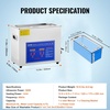 image:imageVEVOR Ultrasonic Professional Cleaner 30 L Ultrasound Jewelry Cleaner with Digital Timer amp Heater Stainless Steel Industrial Sonic Cleaner 40kHz for Glasses Watches Rings Small Parts6L