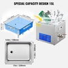 image:imageVEVOR Ultrasonic Professional Cleaner 30 L Ultrasound Jewelry Cleaner with Digital Timer amp Heater Stainless Steel Industrial Sonic Cleaner 40kHz for Glasses Watches Rings Small Parts15L
