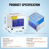 image:imageVEVOR Ultrasonic Professional Cleaner 30 L Ultrasound Jewelry Cleaner with Digital Timer amp Heater Stainless Steel Industrial Sonic Cleaner 40kHz for Glasses Watches Rings Small Parts13L