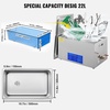 image:imageVEVOR Ultrasonic Professional Cleaner 30 L Ultrasound Jewelry Cleaner with Digital Timer amp Heater Stainless Steel Industrial Sonic Cleaner 40kHz for Glasses Watches Rings Small Parts22L