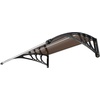 image:imageVEVOR Window Door Awning Canopy 40 x 40 UPF 50 Polycarbonate Entry Door Outdoor Window Awning Exterior Front Door Overhang Awning for Sun Shutter UV Rain Snow Protection Hollow Sheet