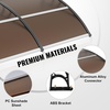 image:imageVEVOR Window Door Awning Canopy 40 x 40 UPF 50 Polycarbonate Entry Door Outdoor Window Awning Exterior Front Door Overhang Awning for Sun Shutter UV Rain Snow Protection Hollow Sheet