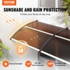 image:imageVEVOR Window Door Awning Canopy 40 x 40 UPF 50 Polycarbonate Entry Door Outdoor Window Awning Exterior Front Door Overhang Awning for Sun Shutter UV Rain Snow Protection Hollow Sheet